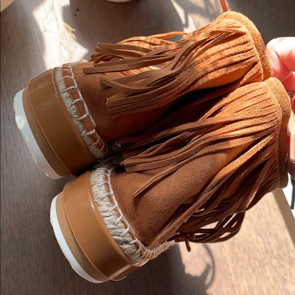 🔥⬇️ NWOT Miista Maya Fringe Espadrille Boot - Picture 8 of 12